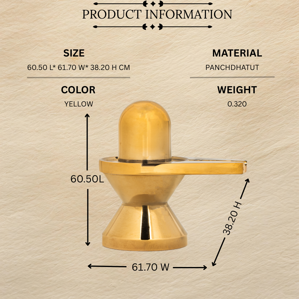 Divine Panchdhatu Gold Shivling – Handcrafted Symbol of Lord Shiva’s Infinite Energy