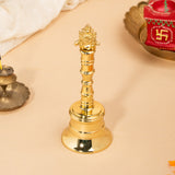 Gold Murti - Handcrafted Brass Ritual Bell – Decorative Spiritual Bell for Meditation & Home Décor