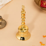 Gold Hanuman Divine Bell – Handcrafted Brass Ritual Bell for Strength & Protection