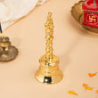 Hanuman Shakti Gold Bell – Handcrafted Brass Ritual Bell for Power & Positivity