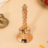 GaneshVibe Rose Bell – Handcrafted Brass Spiritual Bell