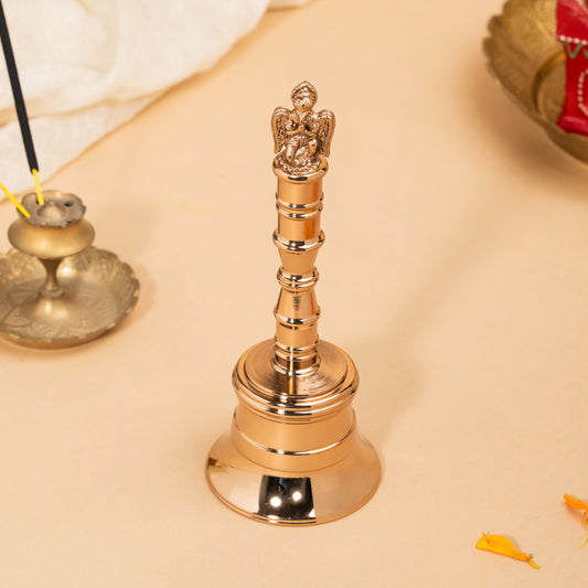 Rose Gold Garuda Serenity Bell – Decorative Brass Bell for Calm & Sacred Spaces