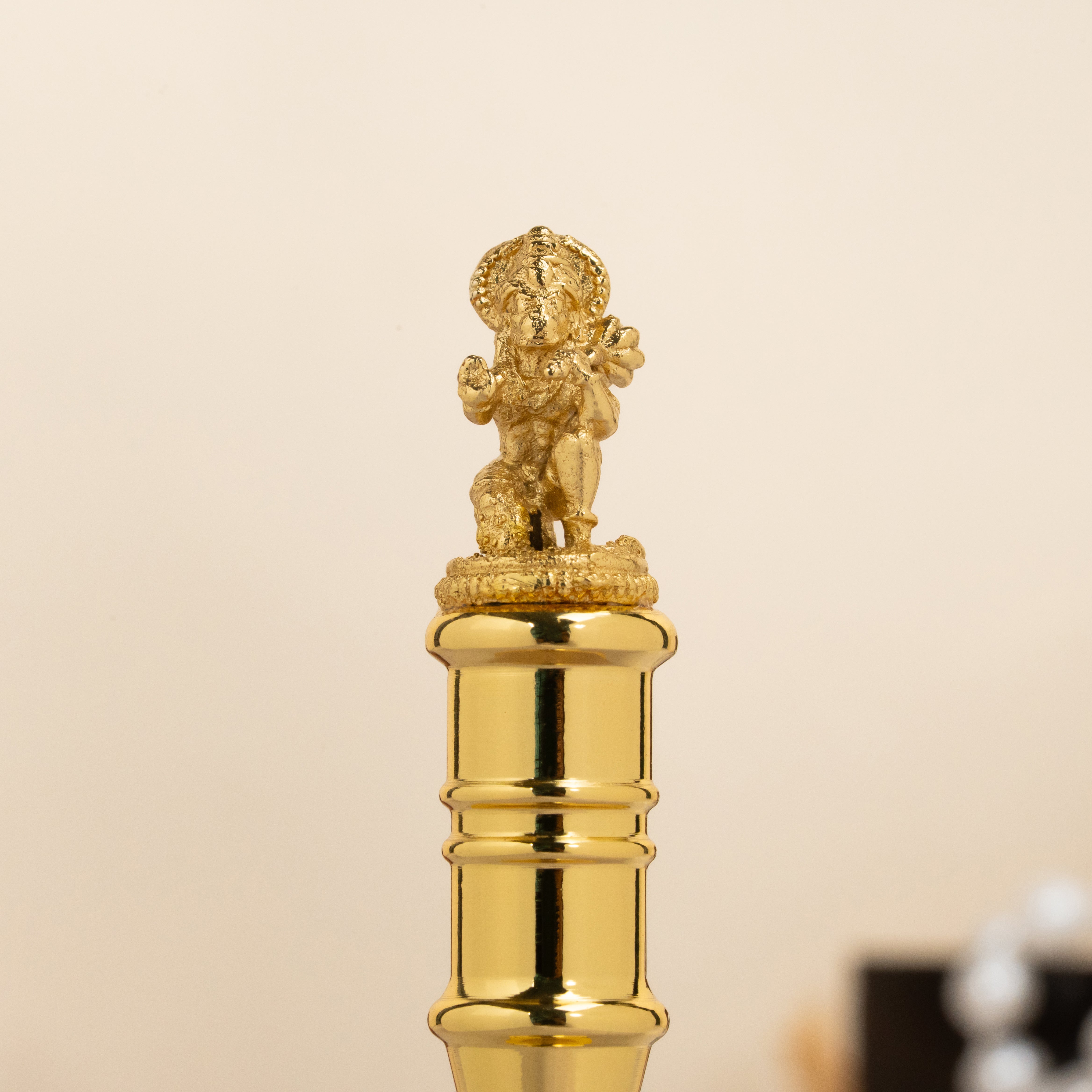 Gold Hanuman Divine Bell – Handcrafted Brass Ritual Bell for Strength & Protection