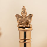 Sacred Garuda Rose Gold Bell – Premium Brass Bell for Spiritual Strength