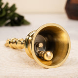 Gold garuda Namaste - Handcrafted Brass Ritual Bell – Decorative Spiritual Bell for Meditation & Home Décor